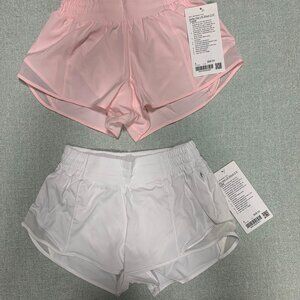 Lot of 2 Lululemon NWT Hotty Hot Low-Rise Lined Short 2.5" Size 4